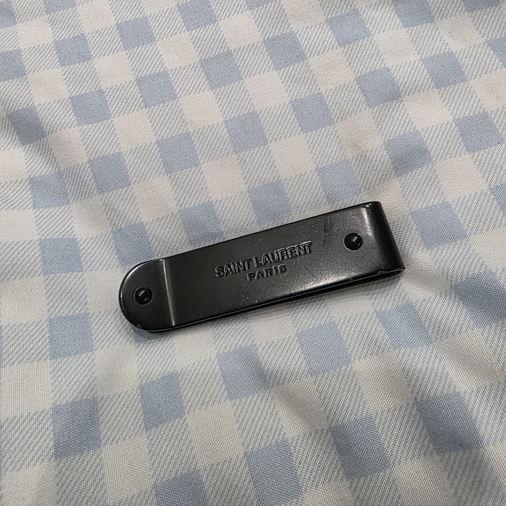 Saint Laurent Black Money Clip Ysl